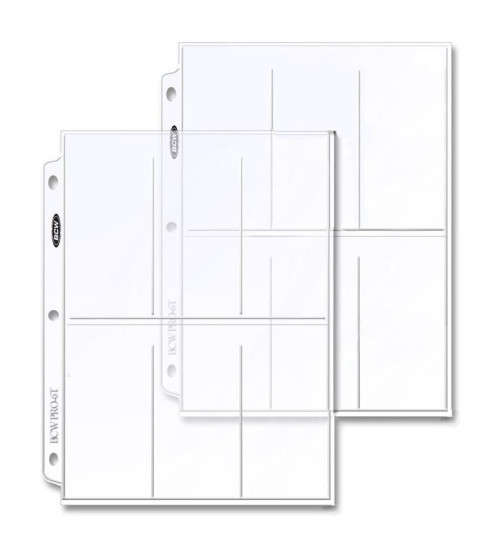 6 Pocket Medal Collector`s Pages, Acid Free, NO PVC