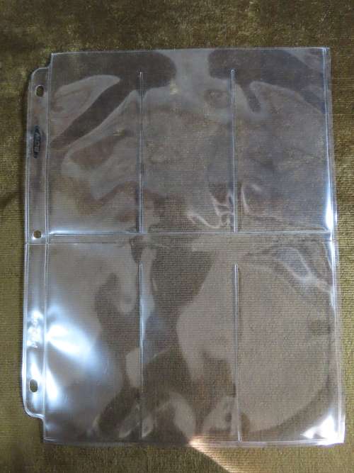 6 Pocket Medal Collector`s Pages, Acid Free, NO PVC