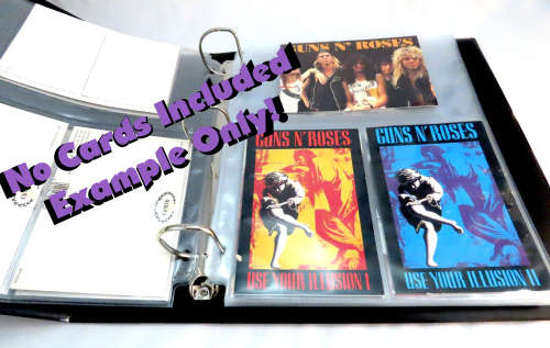 3 Pocket Postcard Collector Pages, fits Universal Collector Album/Binder, No PVC, 3 Pocket