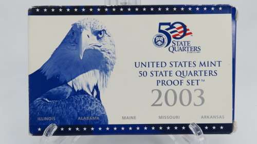 USA , 2003 Complete Statehood Quarters Proof set, 5 coin Set