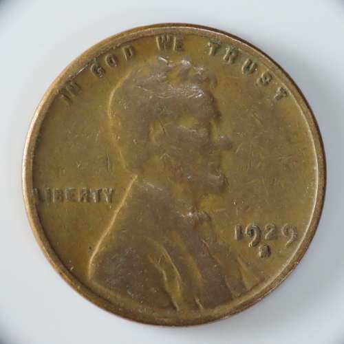 USA , 1929 S Lincoln Cent, Wheat Penny , San Francisco Mint