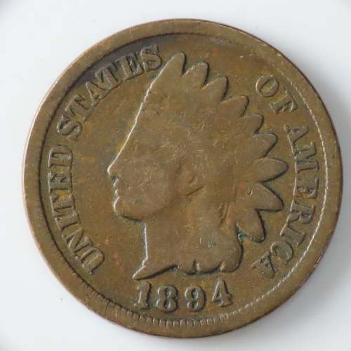 USA , 1894 Indian Head Cent, Indian Head Penny
