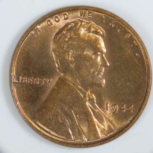 USA , 1944 Lincoln Cent, BU Wheat Penny , Philadelphia Mint, Uncirculated Gem Red