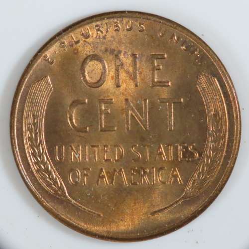 USA , 1958 Lincoln Cent, BU Wheat Penny , Philadelphia Mint, Uncirculated Gem Red