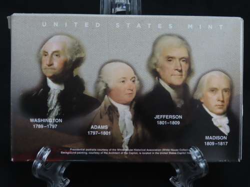 USA , 2007 Complete Presidential Dollar Coin Proof set, 5 coin Set