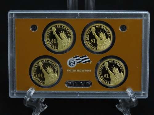 USA , 2007 Complete Presidential Dollar Coin Proof set, 5 coin Set