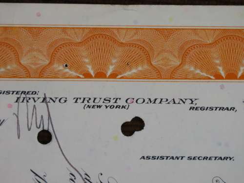 Pennsylvania Railroad Company, Stock Certificate, 1964, 10 Shares