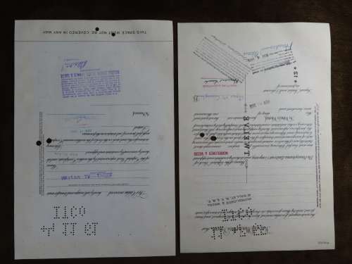 Set of Two Pennsylvania Railroad Company, Stock Certificates, 1952 to 1961