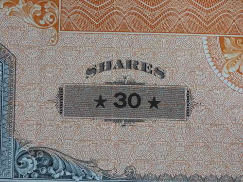 Pennsylvania Railroad Company, Stock Certificate, 1952 , 30 Shares