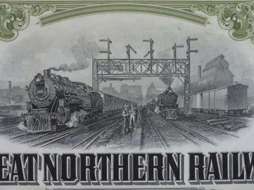 1945 Great Northern Railway Company, $1000 Gold Bond Certificate 17890