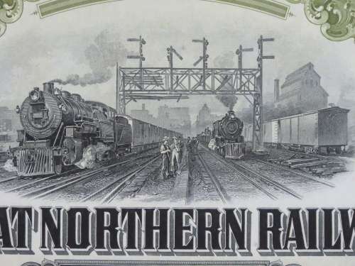 1945 Great Northern Railway Company, $1000 Gold Bond Certificate 23605