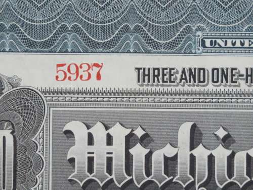 1902 The Michigan Central Railroad Company, $1000 Gold Bond Certificate 5937