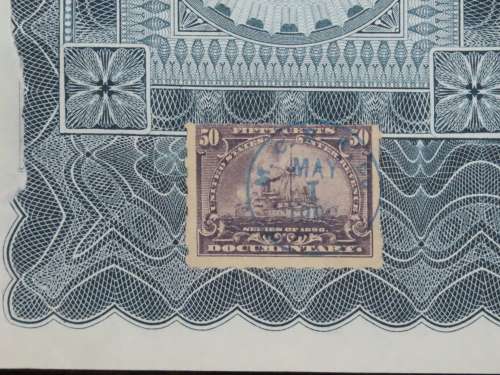 1902 The Michigan Central Railroad Company, $1000 Gold Bond Certificate 5937