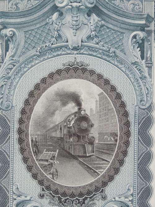 1902 The Michigan Central Railroad Company, $1000 Gold Bond Certificate 5937