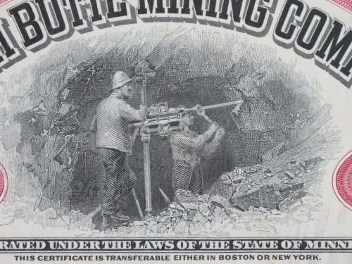 1929 North Butte Mining Company, Stock Certificate, 100 Shares , C9774