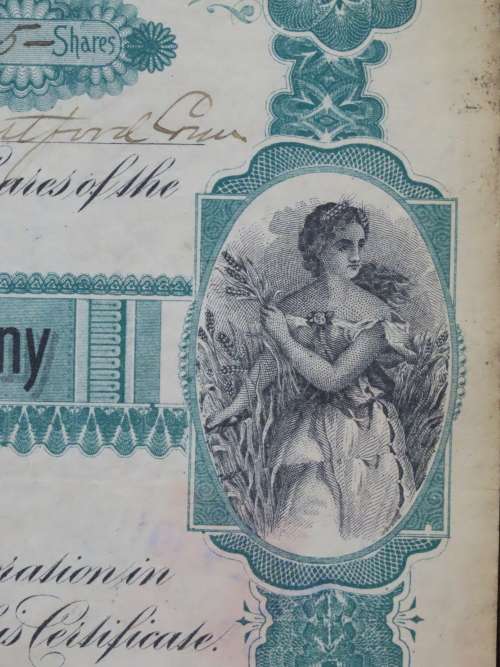 1901 Plume And Atwood Manufacturing Company, Stock Certificate, 25 Shares , 226