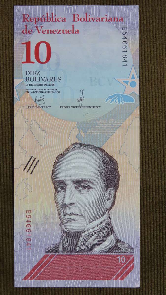 Venezuela 10 Bolivares 2018 Crisp UNC  p103