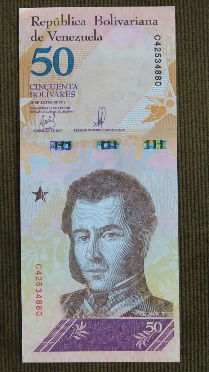 Venezuela 50 Bolivares 2018 Crisp UNC  p103