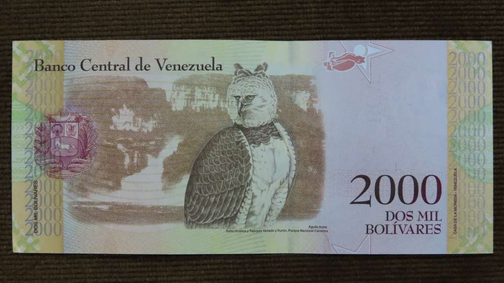 Venezuela 2000 Bolivares 2016 Crisp UNC p96