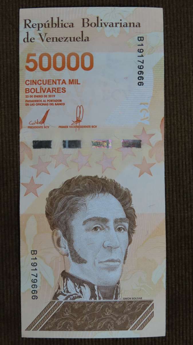 Venezuela 50 000 Bolivares 2019 AU p111