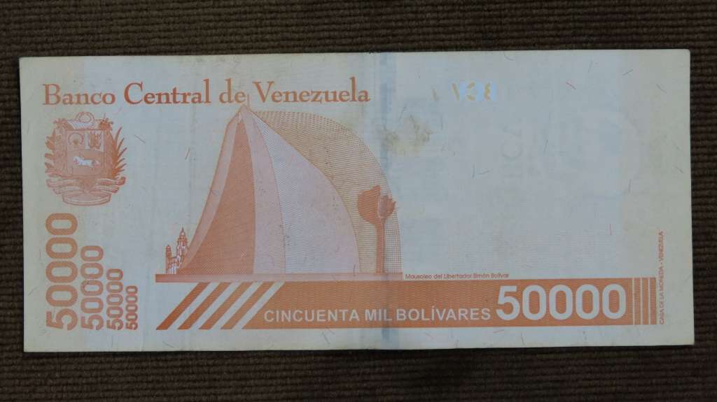 Venezuela 50 000 Bolivares 2019 VF p111