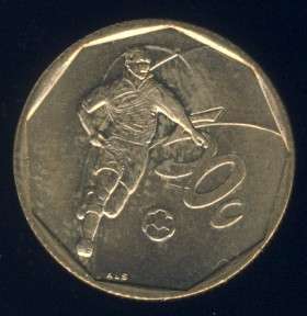 2002  Soccer 50c Coin
