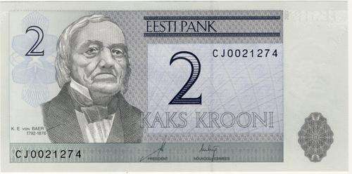 Estonia - 2 Krooni , 2007 , Crisp UNC.., p 85