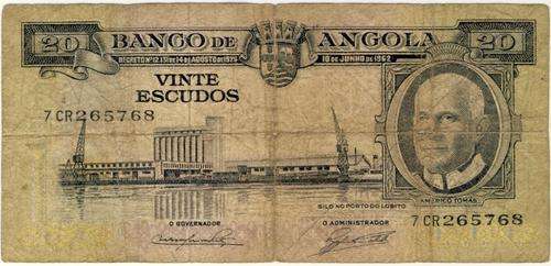 Angola - 20 Escudos, 1962, p92