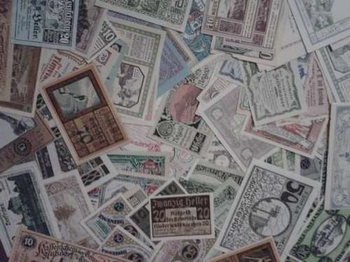 83 Different Notgeld Notes 1914 - 1921
