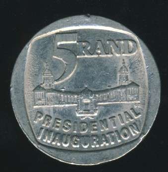 1994 Mandela Presidential Inauguration R5 Coin, No Reserve