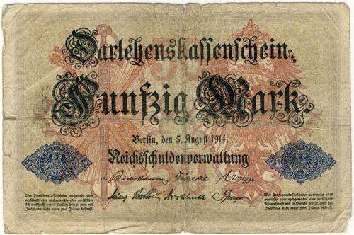 Germany - 50 Mark, 1914 , Fifty Mark, p49