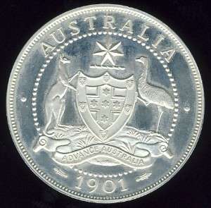 1901 Pattern 5 Shiliing Coin. Silver, Australia, Rare, excellent condition
