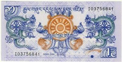 Bhutan - 1 Ngultrum, 2006 Crisp UNC.,
