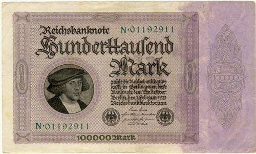 Germany - 100000 Mark, 1923, One Hundred Thousand Mark Note