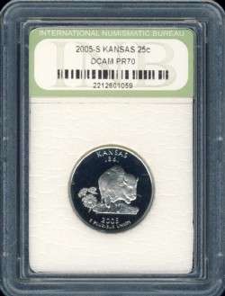 2005 Kansas Statehood Quarter, Proof , 25c, USA, America,