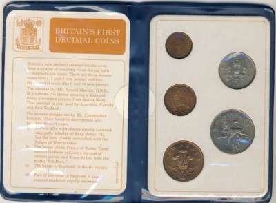 Great Britain First Decimal Coins, 1971Uncirculated Set