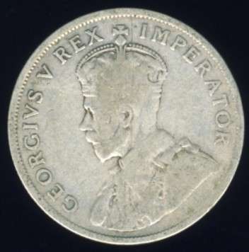 1928 Florin coin, 2/-, Two Shilling, South Africa, Silver, George V, No reserve