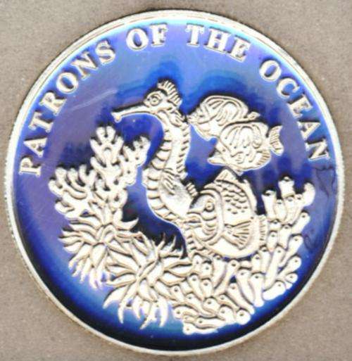 2001 Graded Proof-70, Deep Cameo, Zambia 4000 Kwacha, Sea Horse