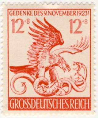 Germany - 1944, 21st Anniversary of the Hitler Beer Hall Putsch stamp