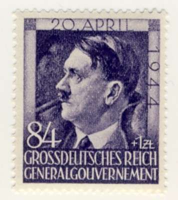 German Occupied Poland, 1944 Generalgouvernement, MNH, 84+1  Birthday stamp