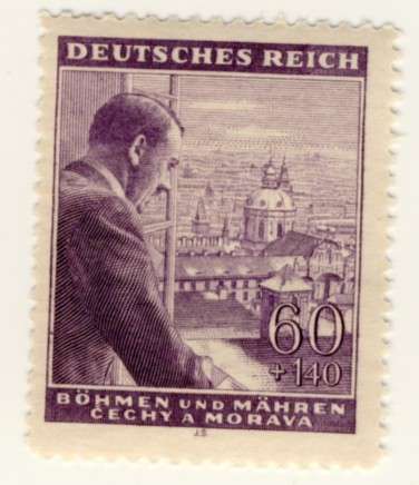 Germany - 1943, 60+140 Pfennig Hitler Birthday Stamp, MNH, Bohemia and Moravia