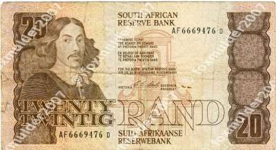 R20 , C.L. Stals, 1 st series, Twenty Rand note, 1990, no reserve