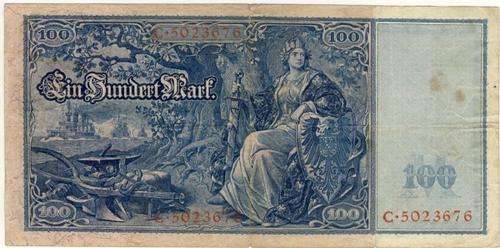 Germany - 100 Mark, 1910, One Hundred Mark Note