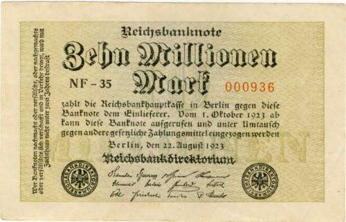 Germany - 5000000 Mark, 1923, Five Million Mark Note