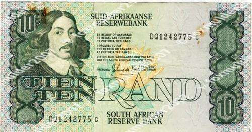 R10 , G.P.C de Kock, 3rd series, Ten Rand note, 1984, no reserve