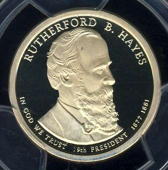 2011 PCGS Graded Proof-69 DCam, Presidential Dollar, $1, USA, America, Hayes, First Strike