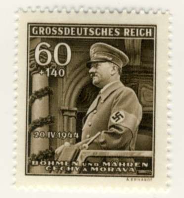 Germany - 1944, 60+140 Pfennig Hitler Birthday Stamp, MNH, Bohemia and Moravia