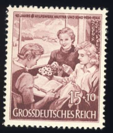 Germany - 1944, Mother and Child, MLH, 15+10