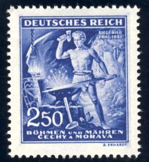 Germany - 1943, 250 Richard Wagner Birthday Stamp, MNH, Bohemia & Moravia