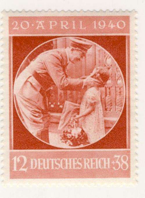 Germany - 1940, 12 + 38 pf, Hitler Birthday Stamp, MNH